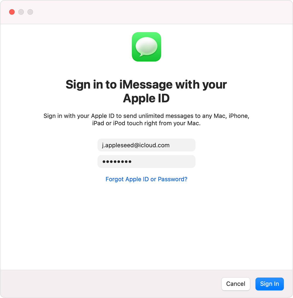 messenger app for mac stopped allowing me to send texts